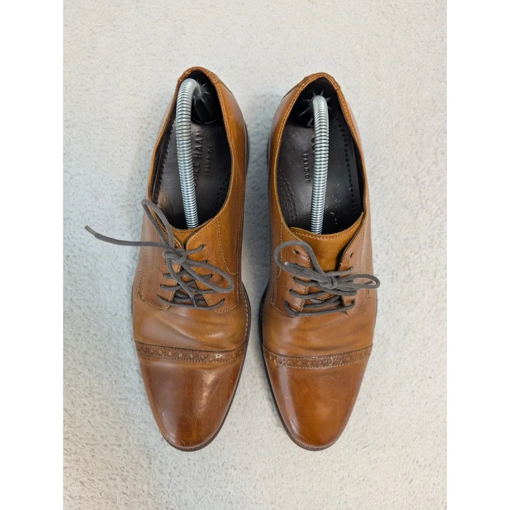 Cole Haan Grand.OS Men's‎ Dress Shoes size 10.5 C14230 Brown CLEAN! EUC!